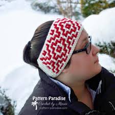 Illusions Mosaic Crochet Headband Pattern PDF