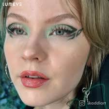 LUMEYE Bicolor Flower Brown Colored Contact Lenses