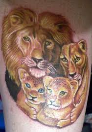 Lion Family Family Tattoo Designs Family Tattoos Elephant Family Tattoo