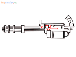 The plasma gun is a ranged weapon in fallout 76. How To Draw Gatling Gun Or Minigun Step By Step 10 Easy Phase