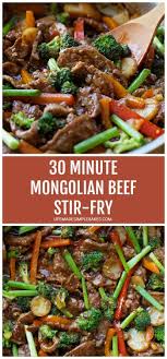 Mongolian Beef Stir Fry Made In 30 Minutes Life Made Simple In 2020 Beef Stir Fry Recipes Beef Stir Fry Beef Recipes