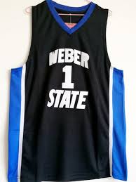 Men's nike nba swingman jersey damian lillard trail blazers earned edition. Damian Lillard Weber State Throwback Jersey Vintage Throwback