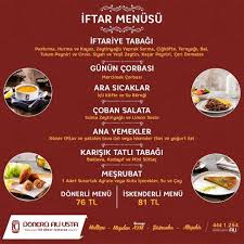 Donerci Ali Usta Maltepe Ramazan 2019 Iftar Menuleri Ve Fiyatlari Iftar Menusu Iftar Tabagi Serpme Iftariyelikler Corba Gunun Corbas Iftar Tatli Tabagi Yemek
