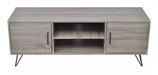 À la fois simple, tendance et peu encombrant, ce meuble sera particulièrement idéal pour les petits intérieurs et les studios d'étudiants. Octane Meuble Tv 2 Niches 2 Portes Bois Gris Et Metal Noir Kanoe Lestendances Fr