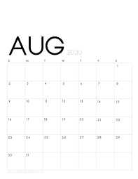 It allows children to write in the days for the month and count them down. Printable August 2020 Calendar Monthly Planner 2 Designs Flowers Modern A Piece Of Rainbow