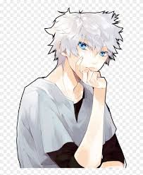 Grey eyes, often paired with blonde hair, as a symbol of innocence and purity. Killua Zoldyck Fan Art Grey Hair And Blue Eyes Boy Anime Hd Png Download 708x1000 880568 Pngfind