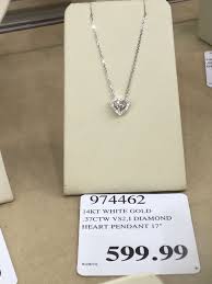 Costco Costco Jewelry Heart Pendant Diamond Jewelry