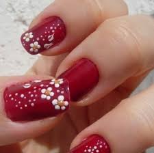 Learn how to create a flower mani at home, from poppies to daisies to dried flower art. Simple Easy Flower Nail Nail Art Design