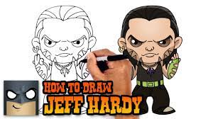 How To Draw Jeff Hardy | Wwe Superstars - Youtube