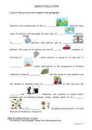 About Pollution Reading Comprehension For Kids Middle School Lesson Plans Pollution Activities Worksheets