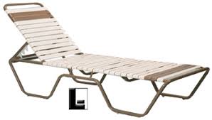 Traditional Collection Stackable Chaise Lounge Vinyl Strap Lodging Kit Company