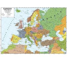 I 4 migliori europa cartina politica del 2019. Deagostini Carta Murale Europa 140cm X 100cm