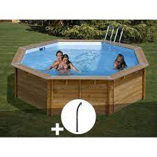 kit piscine bois sunbay violette o 5 11 x 1 24 m douche piscine piscine hors sol accessoires de piscine