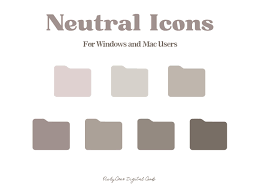 Round Icon Neutral Tone Desktop Icons Folder Icons Mac Etsy Desktop Icons Free Desktop Icons Folder Icon