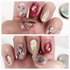 爪 ネイル nail セルフネイル ウェーブネイル うねうねネイル ホログラムネイル 塗りかけネイル 個性派ネイル ニュアンス ネイル ネイル 塗りかけネイル ホログラムネイル