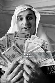 Rich Man Stock (Rich Man Smiles Holds Some His Money Happy Banker  Millionaire)