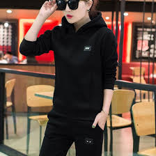 Designed for sport, crafted for life. Buy Leisure Hooded Two Piece Sportswear Suit Black Businessarcade Com