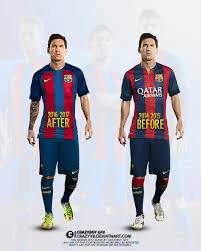 The new barcelona kit takes inspiration from the club's crest with the design of the badge being seen in the shading and blaugrana colours on the shirt's front. Messi In New Barca Kit Cheap Online