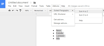 Knowing how to put words into alphabetical order is important. How To Sort A List Alphabetically In Google Docs Tip Dottech