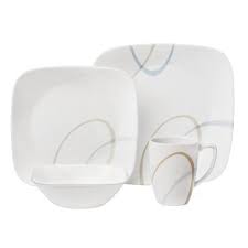 Black And White Corelle Dishes Corelle Square Dinnerware Set Dinnerware Set Corelle Dinnerware Set