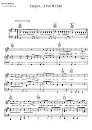 Amazing grace (easy version) for piano solo. Eagles Take It Easy Sheet Music Pdf Free Score Download