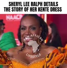 Hey PALs! #SherylLeeRalph shares the story of how and why she got her  #KenteDress designed by a #Ghanaian in the motherland. #africanfashion  #africandress #africangown #naacpimageawards #naacp #ghana ...