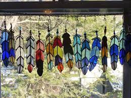 Stained glass supplies, glass kilns, tool kits,staight line bevels,bevel clusters, stained glass. Buy Hand Crafted Multicolored Indian Chief Feather Stained Glass Art With Beads Made To Order From Glass Monkey Arts York Stained Glass Custommade Com