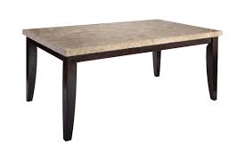 32x 48 / white / chrome metal. Monarch Marble Conventional Dining Table At Gardner White