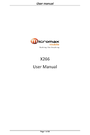 Bluetooth - Micromax X266 User Manual ...