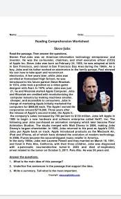 1 What Is The Main Idea Of This Passage 2 Underline 5 Sentences In The Passage That Support The Idea Brainly In