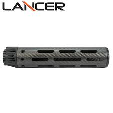 Lancer Systems Ar 15 Carbon Fiber Handguard Round W Standard Cooling Slots 8 Mid Length Mgw