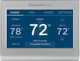 Page 10 congratulations on your purchase of this versatile honeywell portable air conditioner. Honeywell Home Smart Color Thermostat With Wi Fi Connectivity Silver Rth9585wf Best Buy