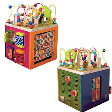 B Zany Zoo Wooden Activity Cube Zany Zoo Activity Cube Zany Zoo Activity Cube