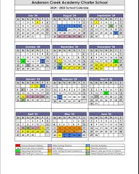 Anderson Creek Academy | 2024-2025 Academic Calendar | Instagram