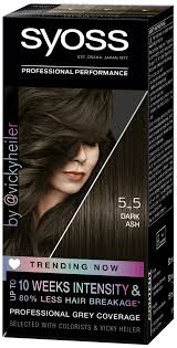 Ash brown as the name itself suggests, it is a shade of brown mixed with grey color. All Syoss Hair Color Products