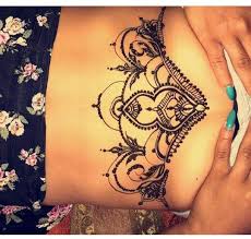 Under The Chest Tats Henna Designs Henna Tattoo Tattoos