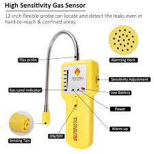 Kerkoor brand natural gas leak detector is sensitive and accurate in data analysis. Y201 Combustible Gas Sniffer Leak Detector For Natural Gas Propane Methane Butane Yeezou