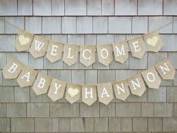 Gender Neutral Baby Shower Decor Welcome Baby Banner Burlap Etsy Neutral Baby Shower Banner Baby Shower Banner Welcome Baby Banner