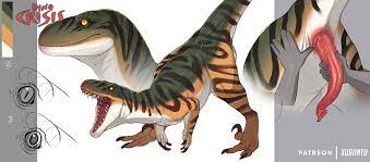 2019 5 fingers absurd res animal genitalia ass claws cloaca  cloacal penis digital media (artwork) dino crisis dinosaur dromaeosaurid  erection feral fingers genitals hi res male nude penis qwertydragon