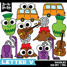 Maybe you would like to learn more about one of these? Doodle Letter V Clipart Set Zip A Dee Doo Dah Designs Tpt