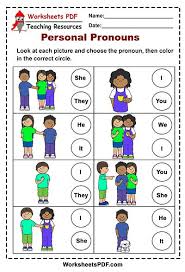 This worksheet helps kindergarteners with their ability to read and. He She It Grammar And Exercises Worksheets Pdf