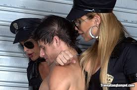 Police guy poked by futas (f. Perverted She Male Police Chicks Gangbang Alex Sex Oasis
