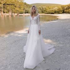 While beautiful ceremonies and buzzing receptions are always a blast, they are infinitely. Vestidos Boho Hippie Chic Bridal Dress Reception Gown 2020 Summer Sexy Beach Wedding Dress White Lace Long Sleeve Robe Femme Fashion