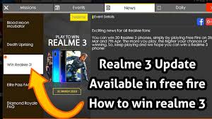 Check out the video tutorial below to know how you can win destroy all the monsters in your path and win rewards. How To Win Realme 3 Play With Free Fire Game How To Win Realme 3 In Free Fire Full Details Youtube