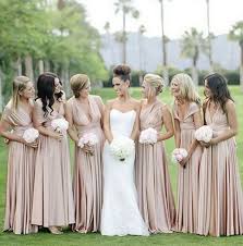 Set Of 2 Infinity Bridesmaid Dress Beige Convertible Dress Convertible Maxi Dress Bridesmaid Multi Wear Dress Champagne Bridesmaid Dresses Wedding Bridesmaid Dresses Bridesmaid Colors