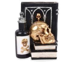 Skull Book Tabletop Decor Big Lots In 2020 Halloween Decorations Indoor Table Top Decor Glamour Decor