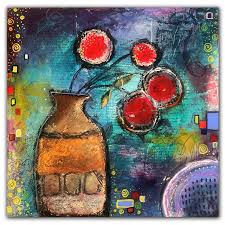 Maybe you would like to learn more about one of these? Vase With Red Flowers Jaime Byrd Contemporary Art