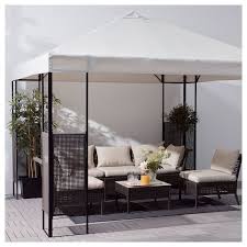 Ammero Pavillon Dunkelbraun Beige Ikea Deutschland Pavillon Ikea Garten Ikea Pavillon