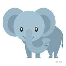 Cute elephant flying with balloons clipart. Cute Elephant Clipart Free Png Image Illustoon