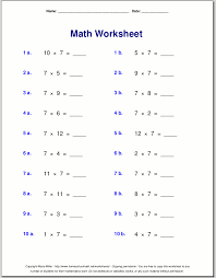 Math worksheets for teachers in elementary, middle school, kindergarten & preschool. Free Math Worksheets